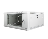 LANBERG Szafa instalacyjna wisząca 19'' 4U 600X600mm szara (drzwi szklane) WF01-6604-10S - 455387 - zdjęcie 1